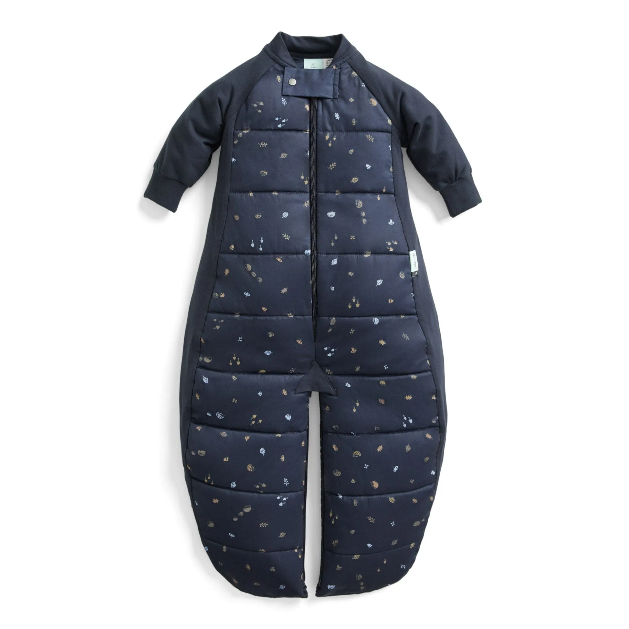 Organic Winter Long Sleeved 2 in 1 Sleeping Suit Bag - Extra Warm - Hedgehog