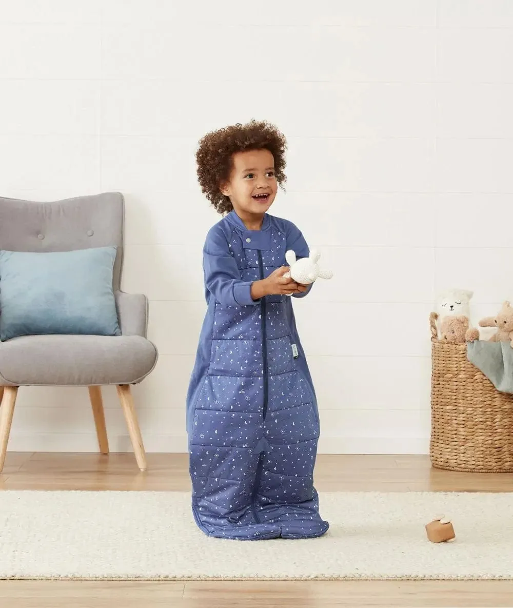 Organic Winter Long Sleeved 2 in 1 Sleeping Suit Bag - Night Sky
