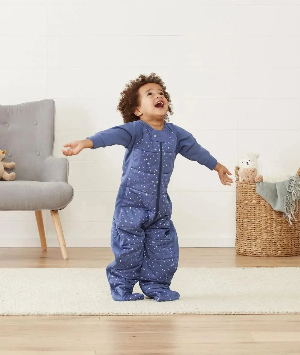 Organic Winter Long Sleeved 2 in 1 Sleeping Suit Bag - Night Sky