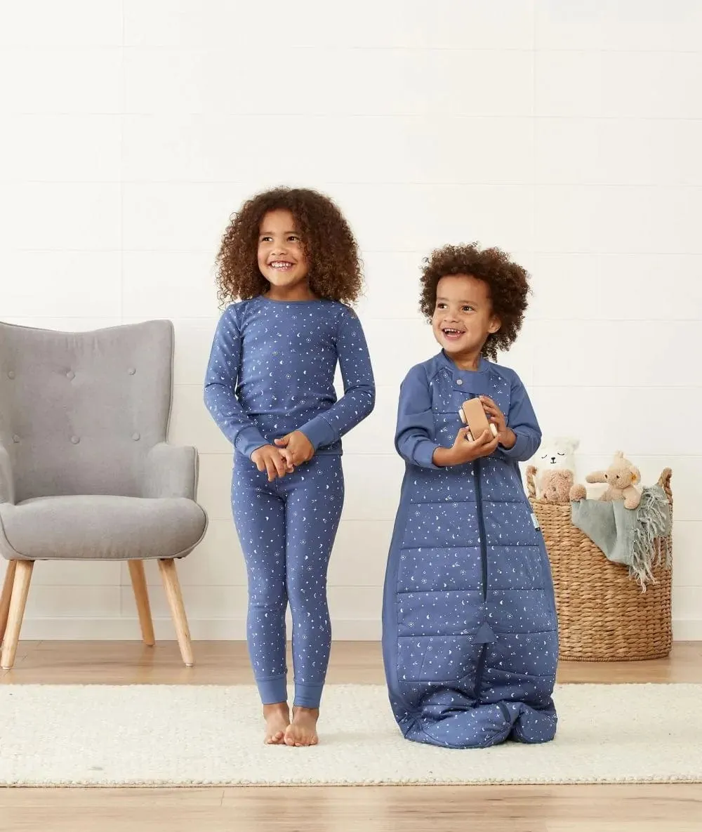 Organic Winter Long Sleeved 2 in 1 Sleeping Suit Bag - Night Sky