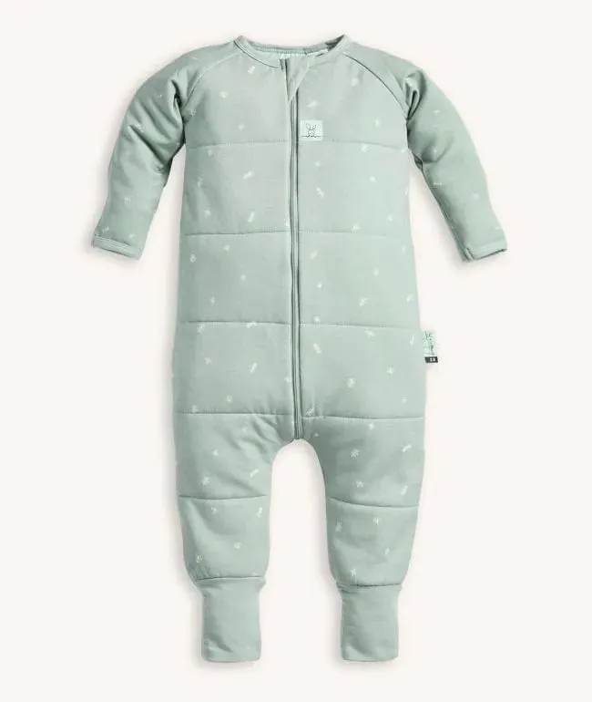 Organic Winter Long Sleeved Sleep Onesie - Sage