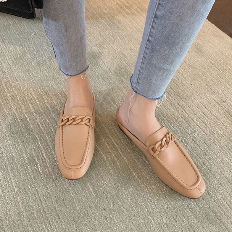 Pazia Buckle Slip On Mules