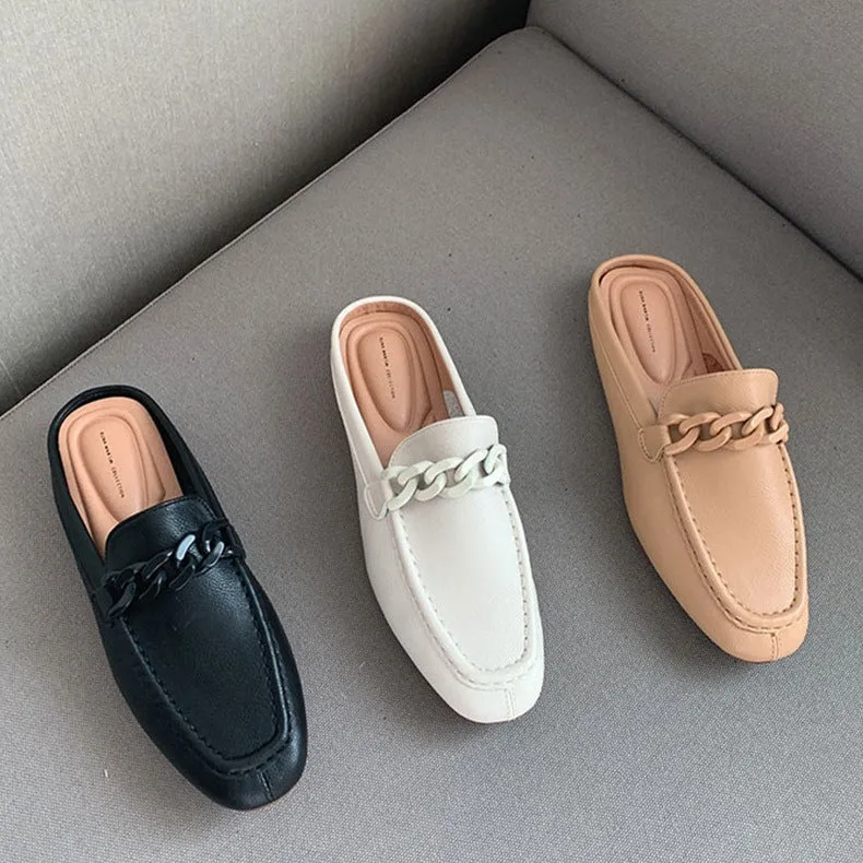 Pazia Buckle Slip On Mules