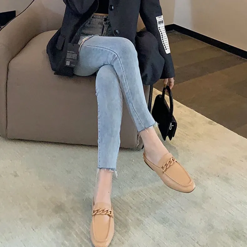 Pazia Buckle Slip On Mules