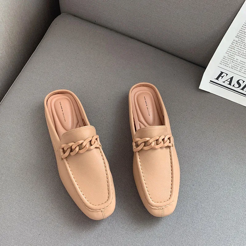 Pazia Buckle Slip On Mules