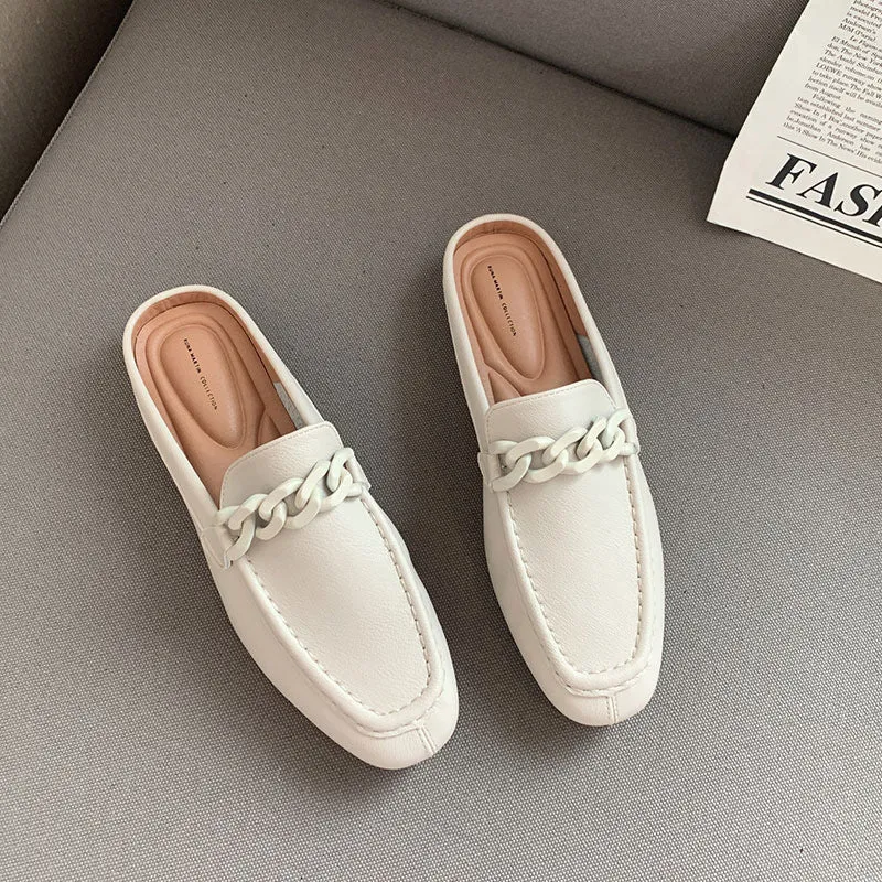 Pazia Buckle Slip On Mules