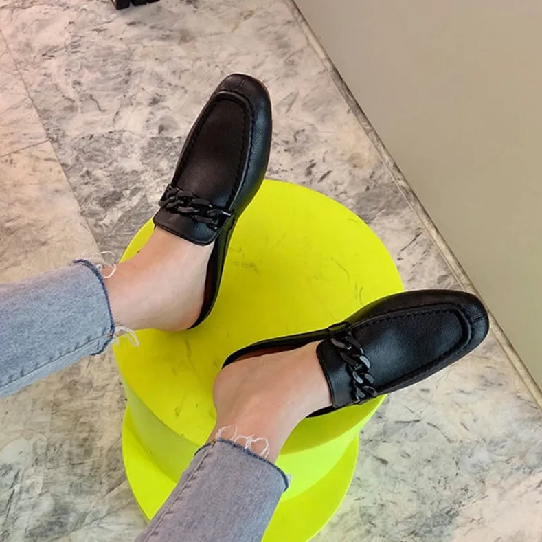 Pazia Buckle Slip On Mules
