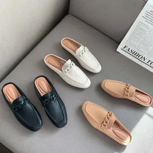 Pazia Buckle Slip On Mules