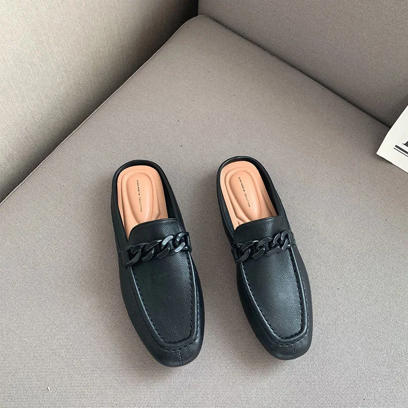Pazia Buckle Slip On Mules
