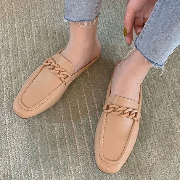 Pazia Buckle Slip On Mules