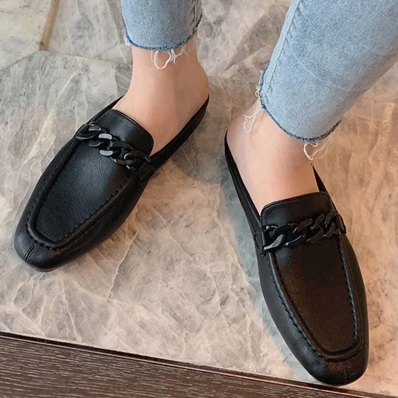Pazia Buckle Slip On Mules