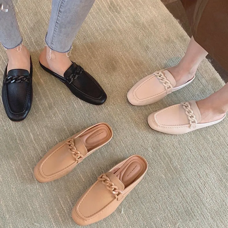 Pazia Buckle Slip On Mules