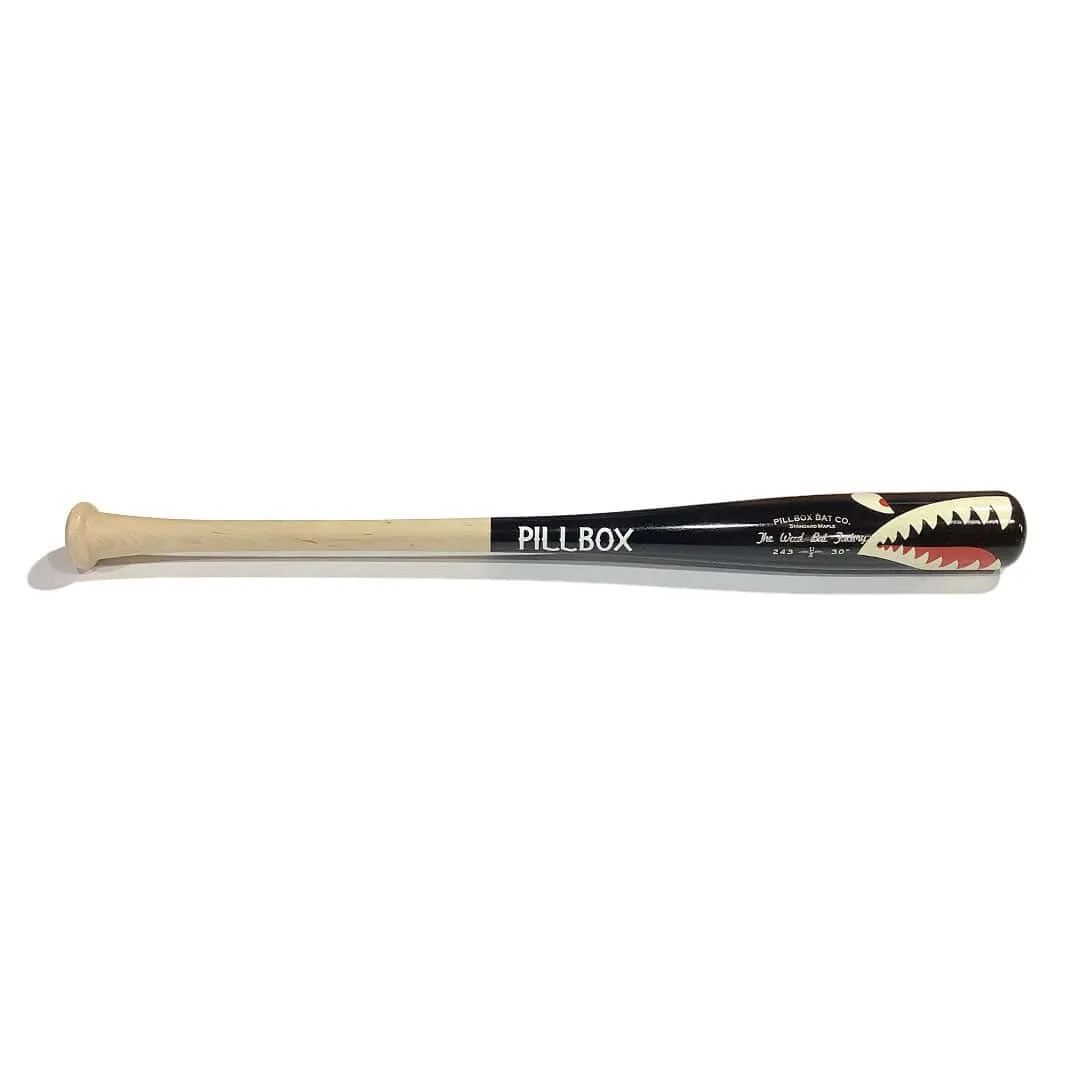 Pillbox PB243 SHARK Wood Player Bat | Maple | 30" (-3)
