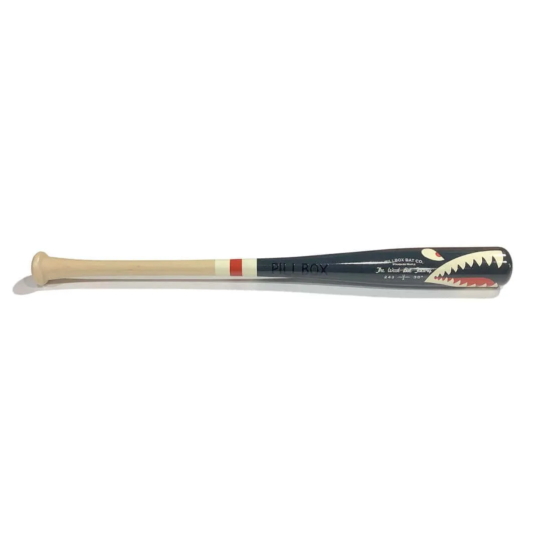 Pillbox PB243 SHARK Wood Player Bat | Maple | 30" (-3)