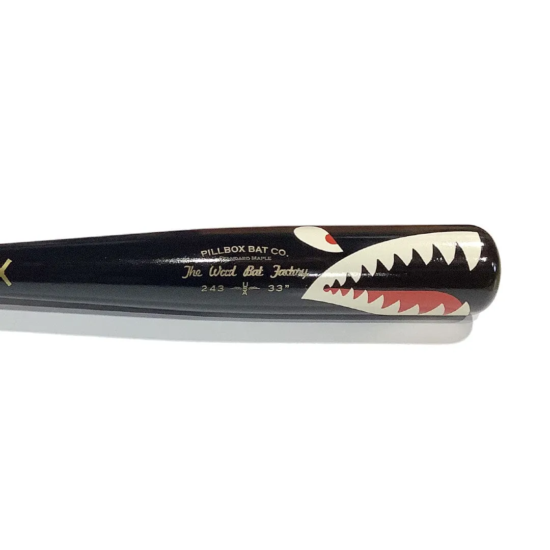 Pillbox PB243 SHARK Wood Player Bat | Maple | 33" (-3)