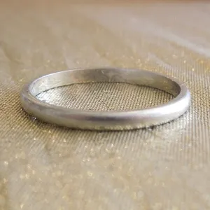 Platinum Half Round 2mm Wedding Band