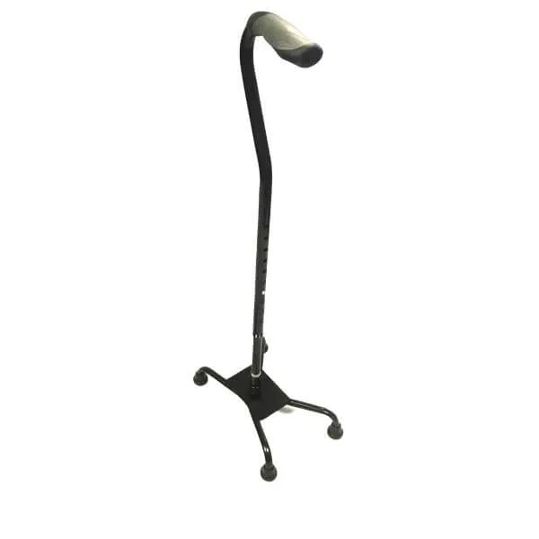 PQUIP Quad Tip Small Cane With TPR Handle