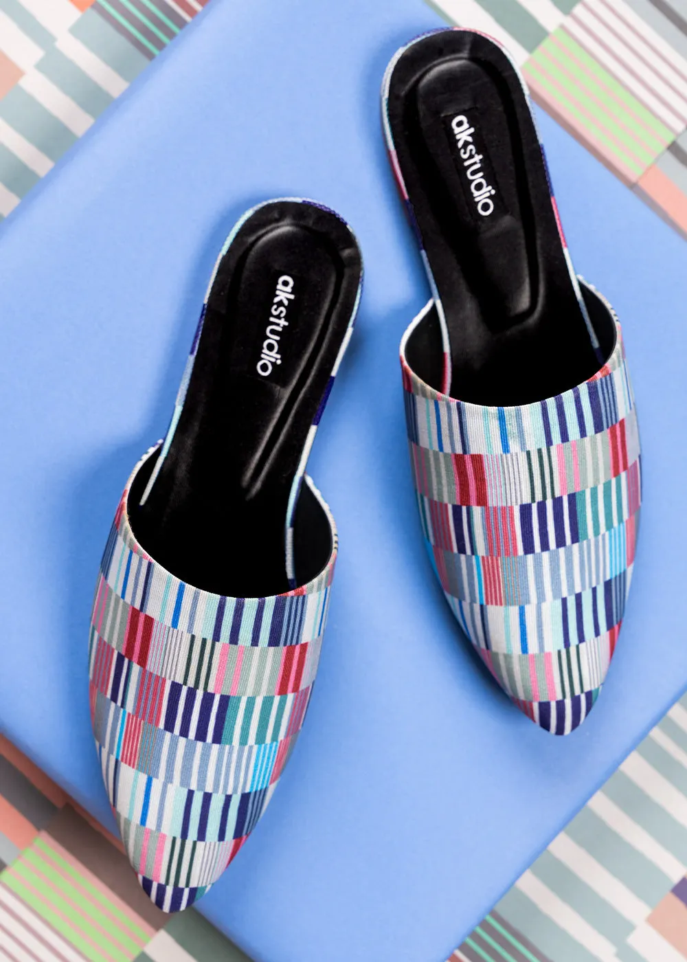 Printed Mules