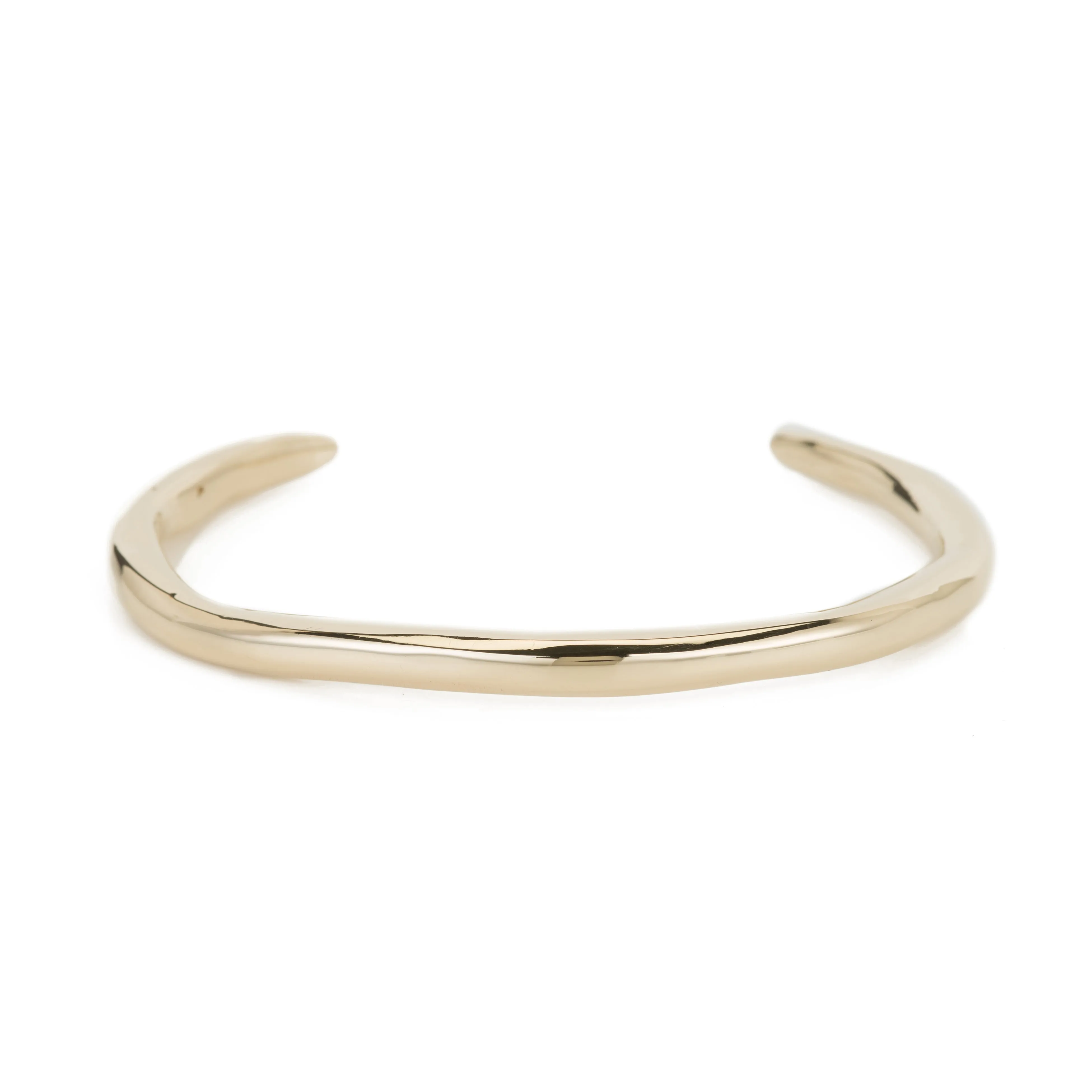 Raw Thin Cuff - Gold