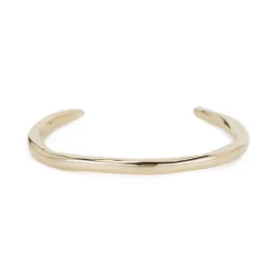 Raw Thin Cuff - Gold