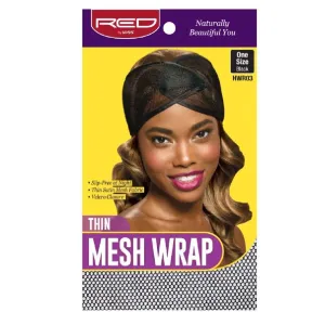 Red by kiss Thin Mesh Wrap, Black