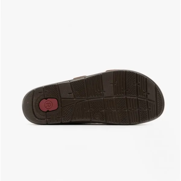 Rohde 5865 Womens Leather Mule Sandals Brown