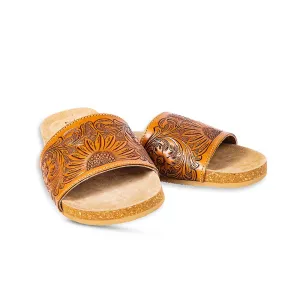 S-9661 Dottie Hand tooled Sandals