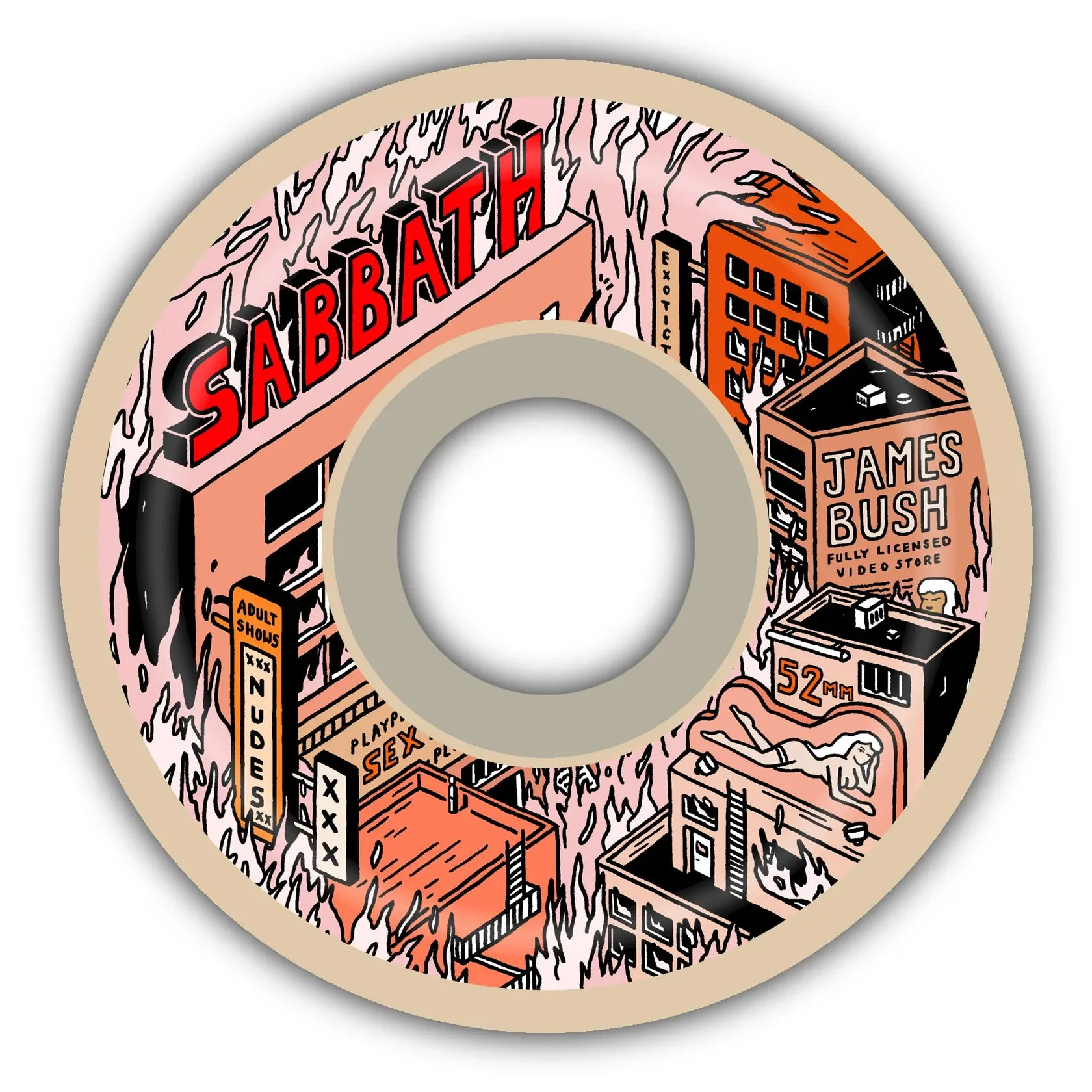 Sabbath Wheels Sin City James Bush Conical ATU Formula Skate Wheels | 52mm