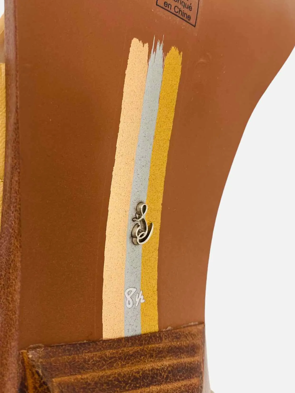 SAM EDELMAN Daphney Tan Mules 38.5