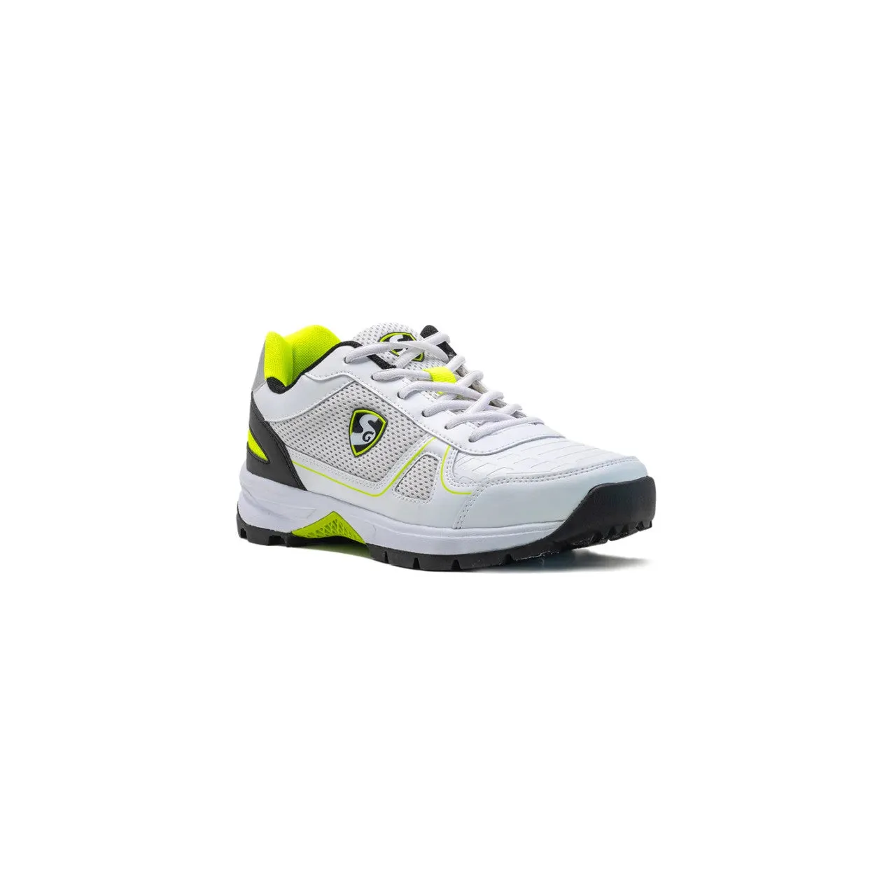 SG Scorer 6.0 Cricket Shoes White Black Lime Size
