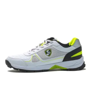 SG Scorer 6.0 Cricket Shoes White Black Lime Size