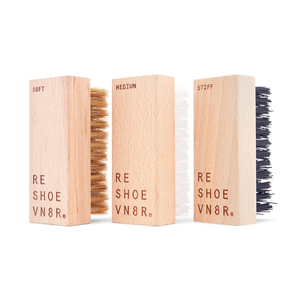 SHOE CARE 3 BRUSH PACK