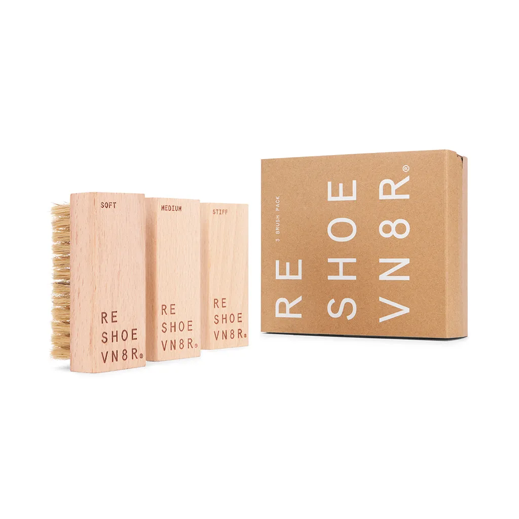 SHOE CARE 3 BRUSH PACK