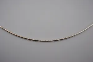 Silver Thin Omega Chain