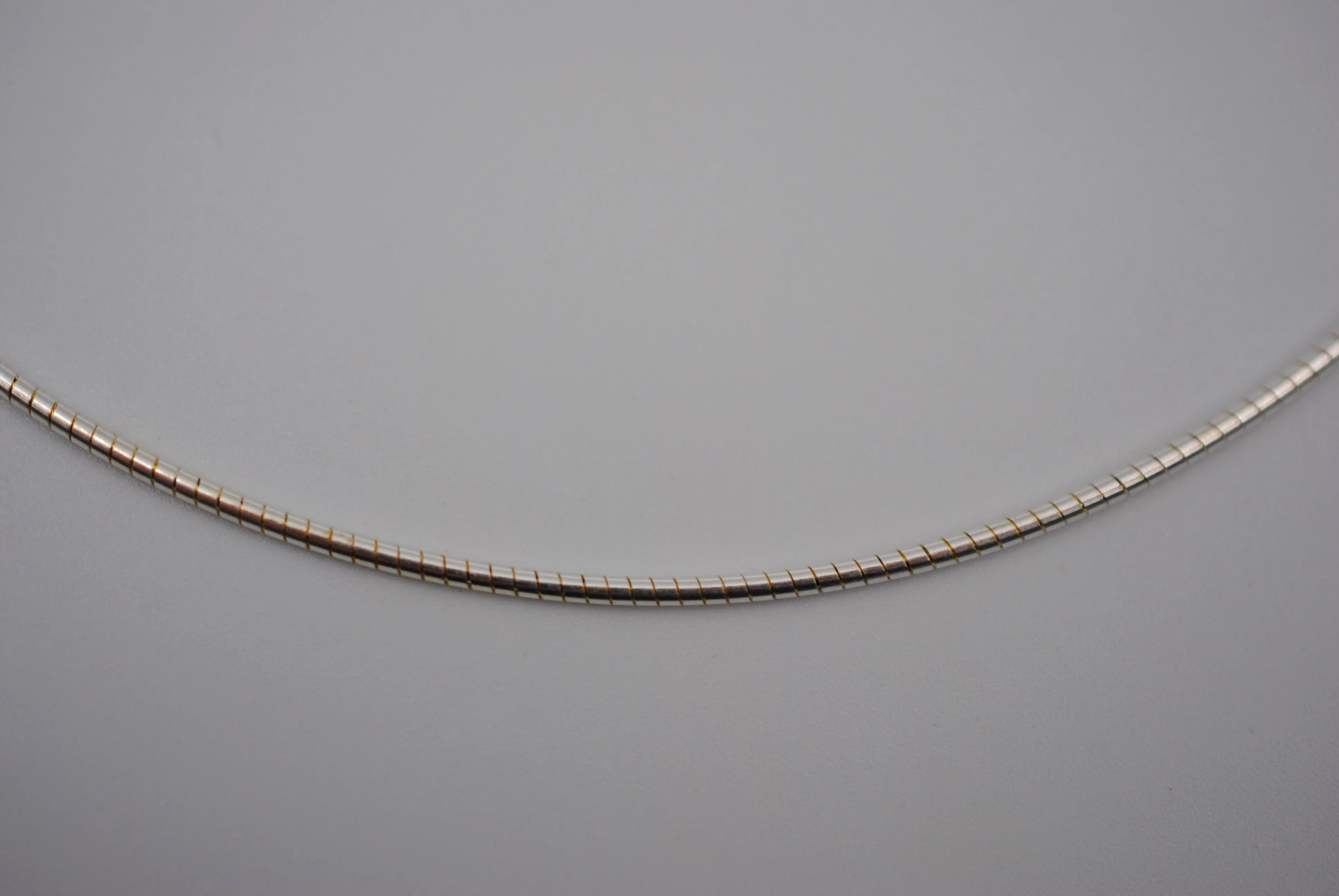 Silver Thin Omega Chain