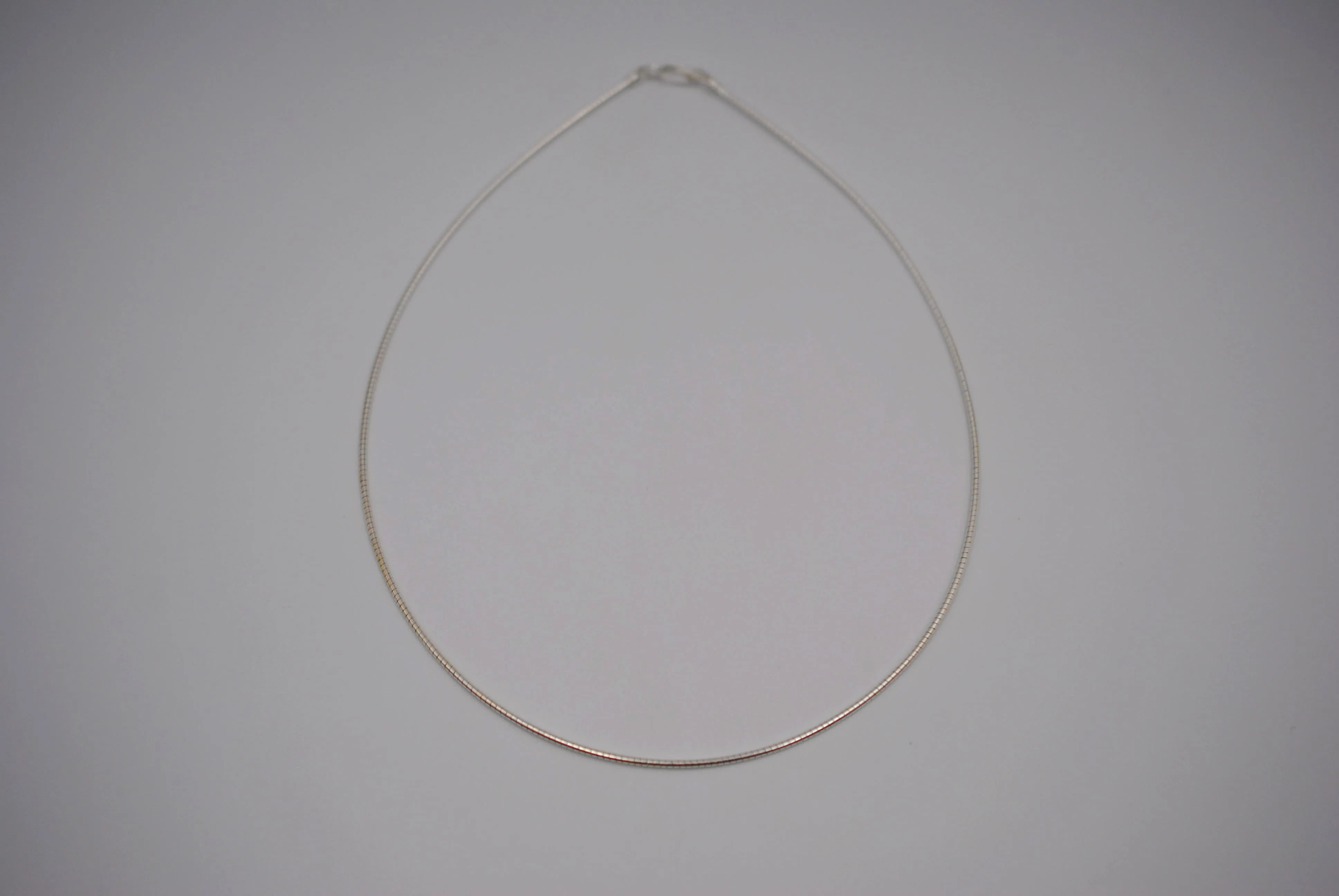 Silver Thin Omega Chain