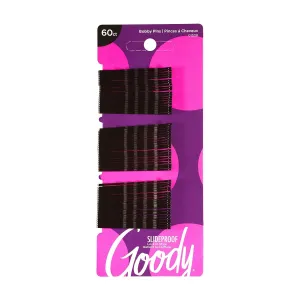Slideproof Bobby Pins, Black, 60-Count (1942233)