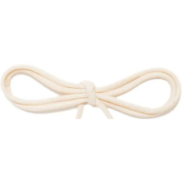 Spool - Waxed Cotton Thin Round Dress - Natural White 1/8" (144 yards) Shoelaces
