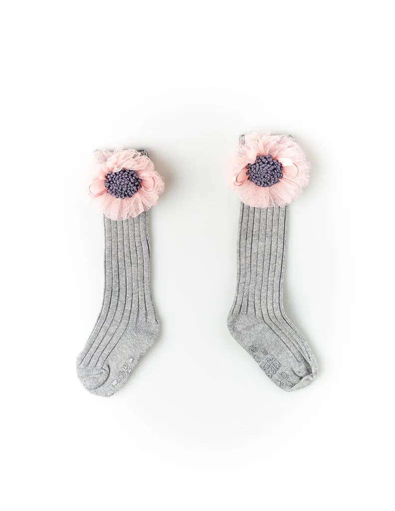 Sunflower Knee Socks Grey