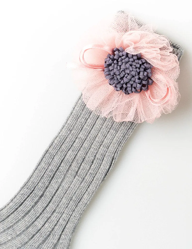 Sunflower Knee Socks Grey