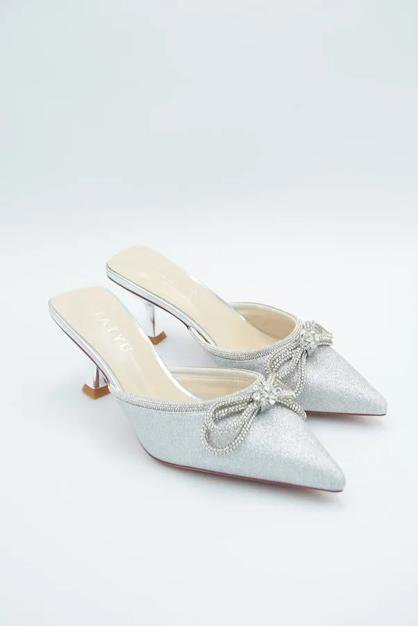 Taiyu - Women's Bling Bow Mules