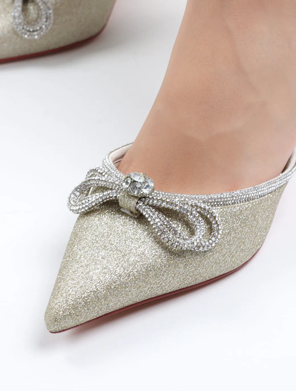 Taiyu - Women's Bling Bow Mules