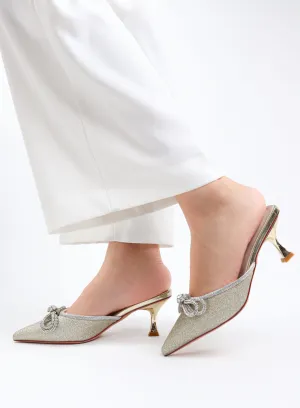 Taiyu - Women's Bling Bow Mules