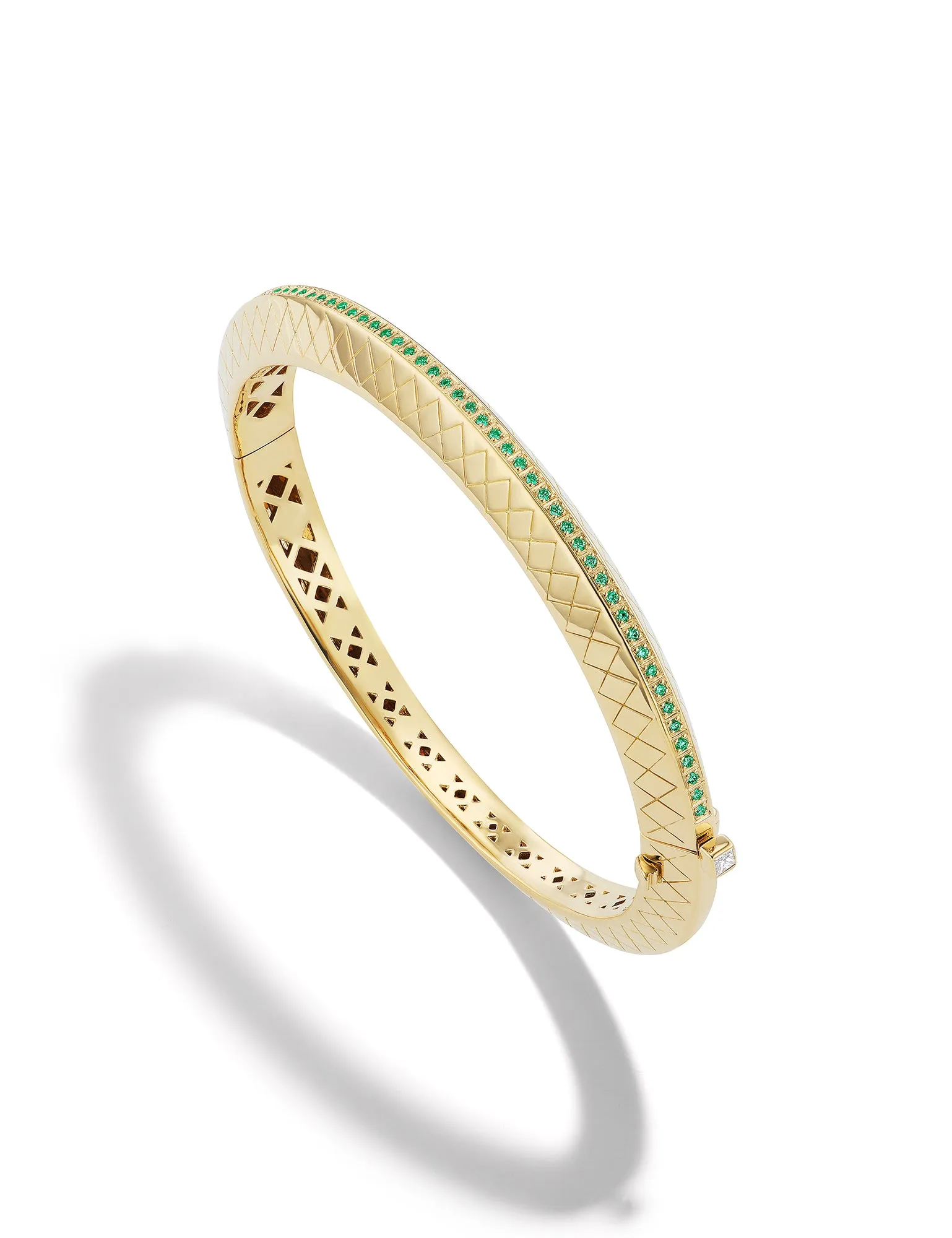 Temple Tile Thin Bangle