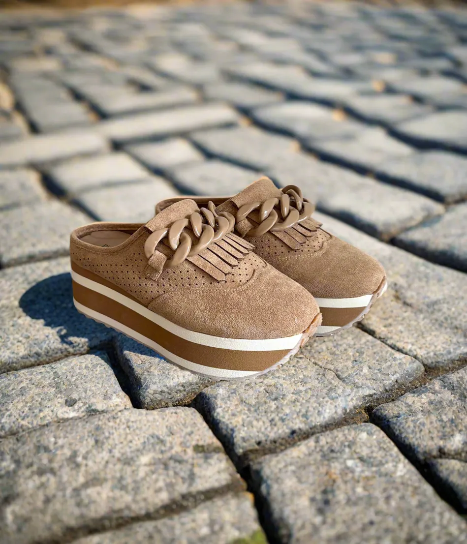 The Paloma Slide-On Loafer | Taupe