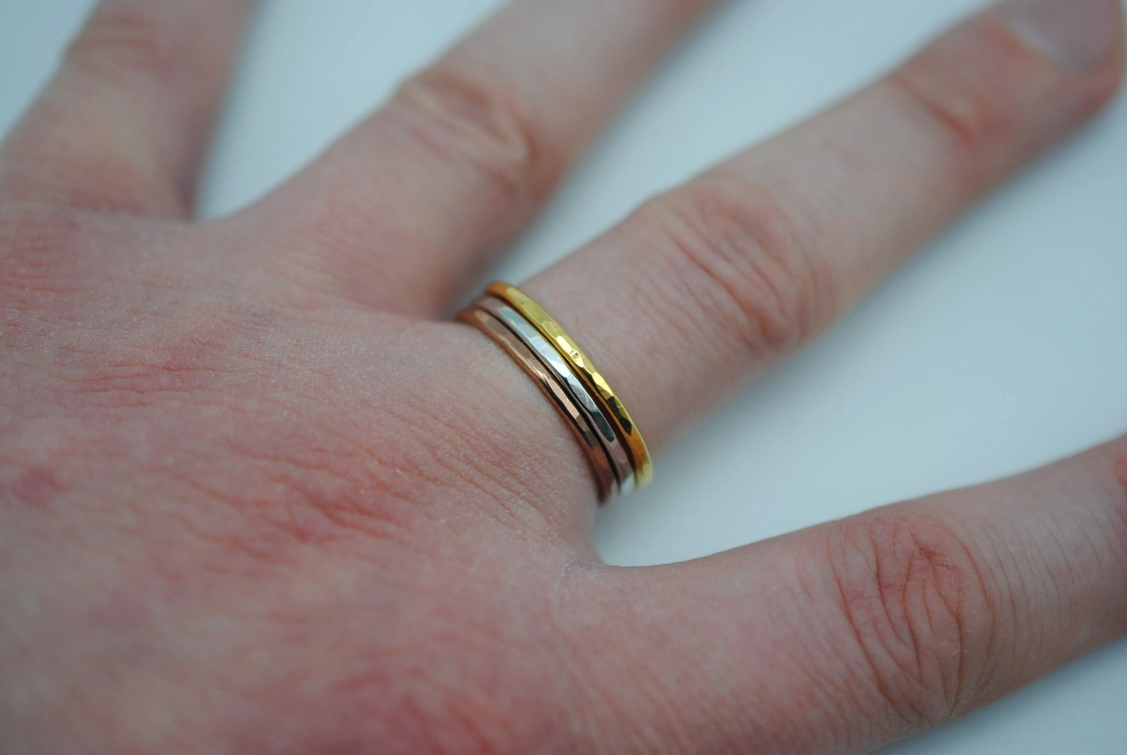 Thick Yellow Gold Stacker Ring