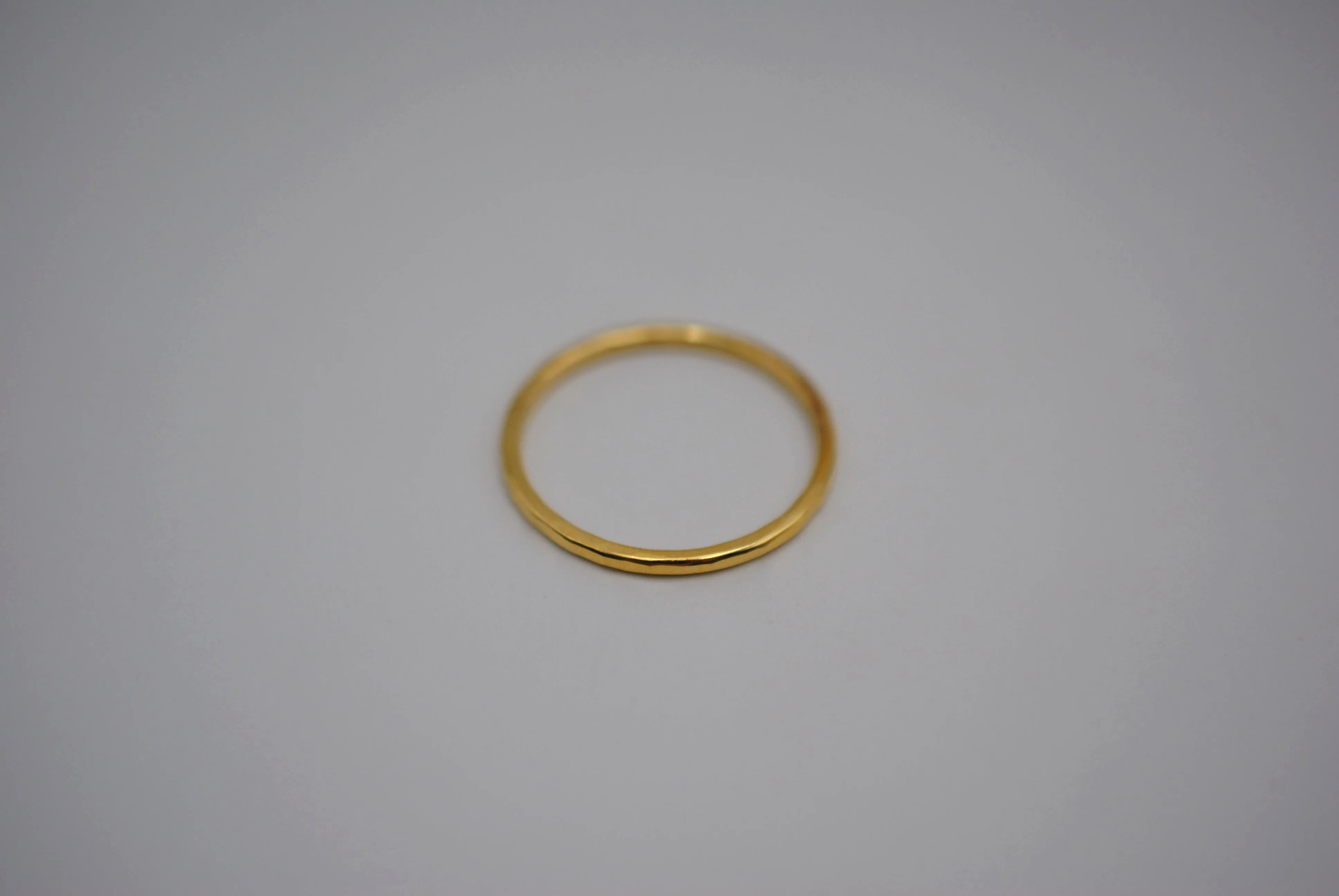 Thick Yellow Gold Stacker Ring