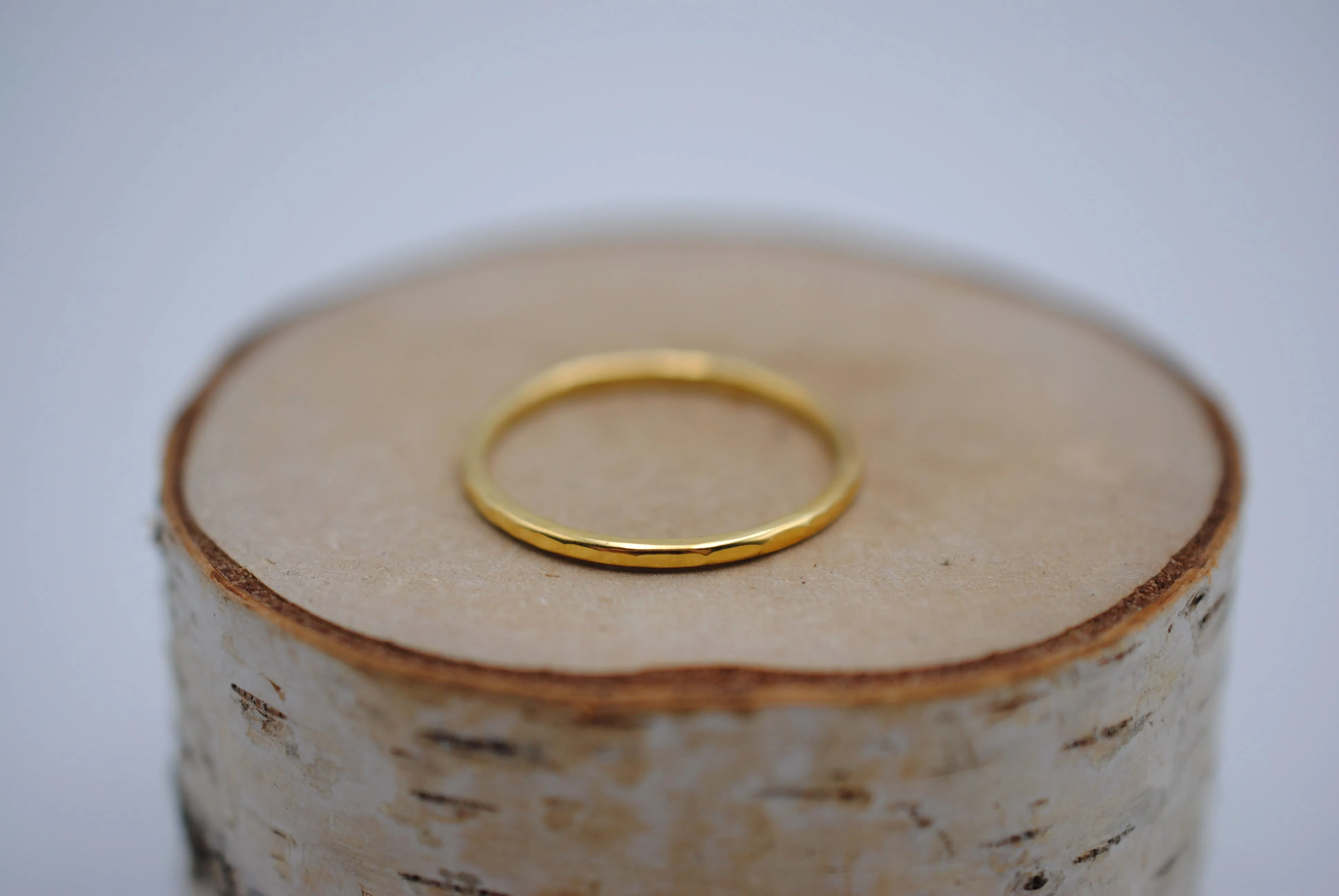 Thick Yellow Gold Stacker Ring