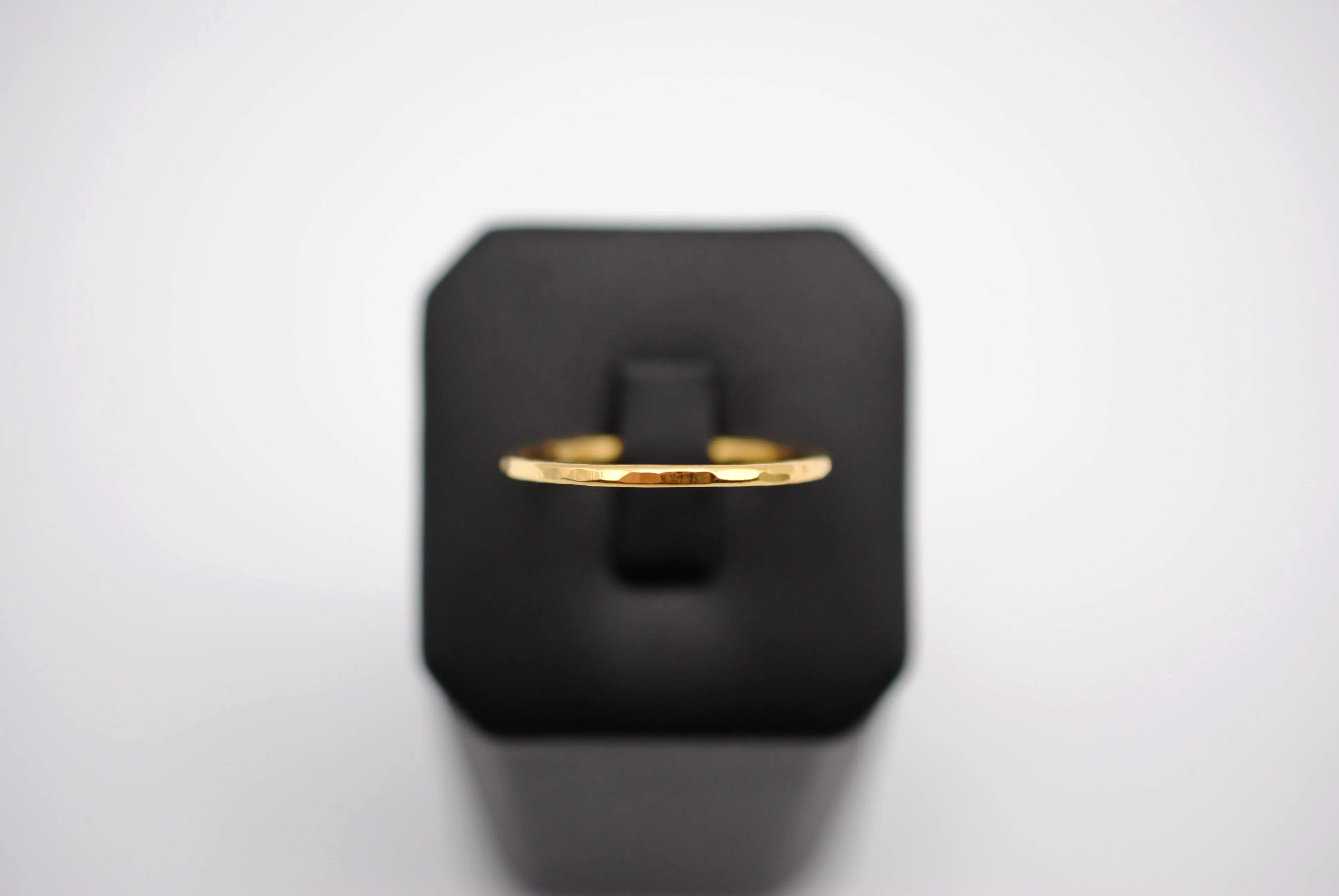 Thick Yellow Gold Stacker Ring