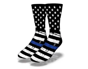 Thin Blue Line (style 2) Socks